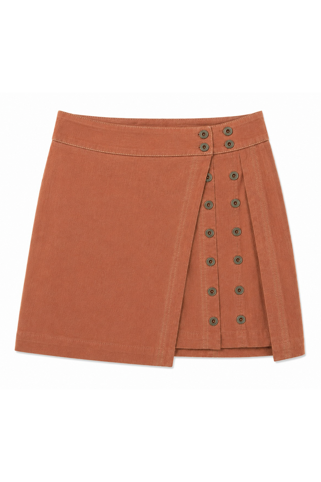 Double Placket Mini Skirt