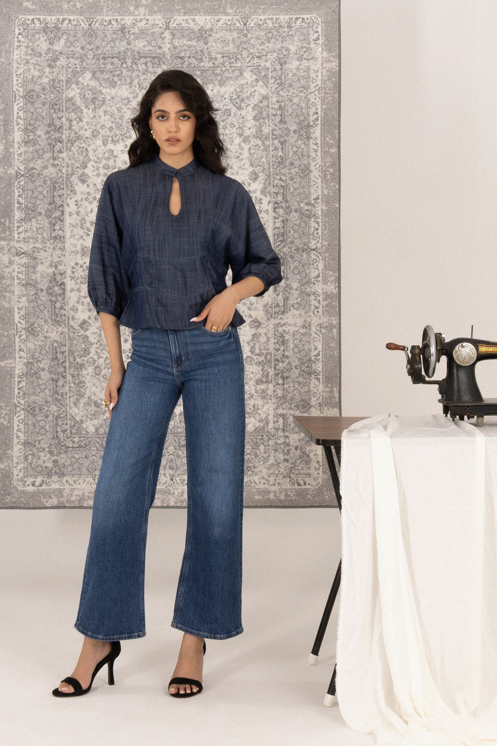 Nehru Collar Top