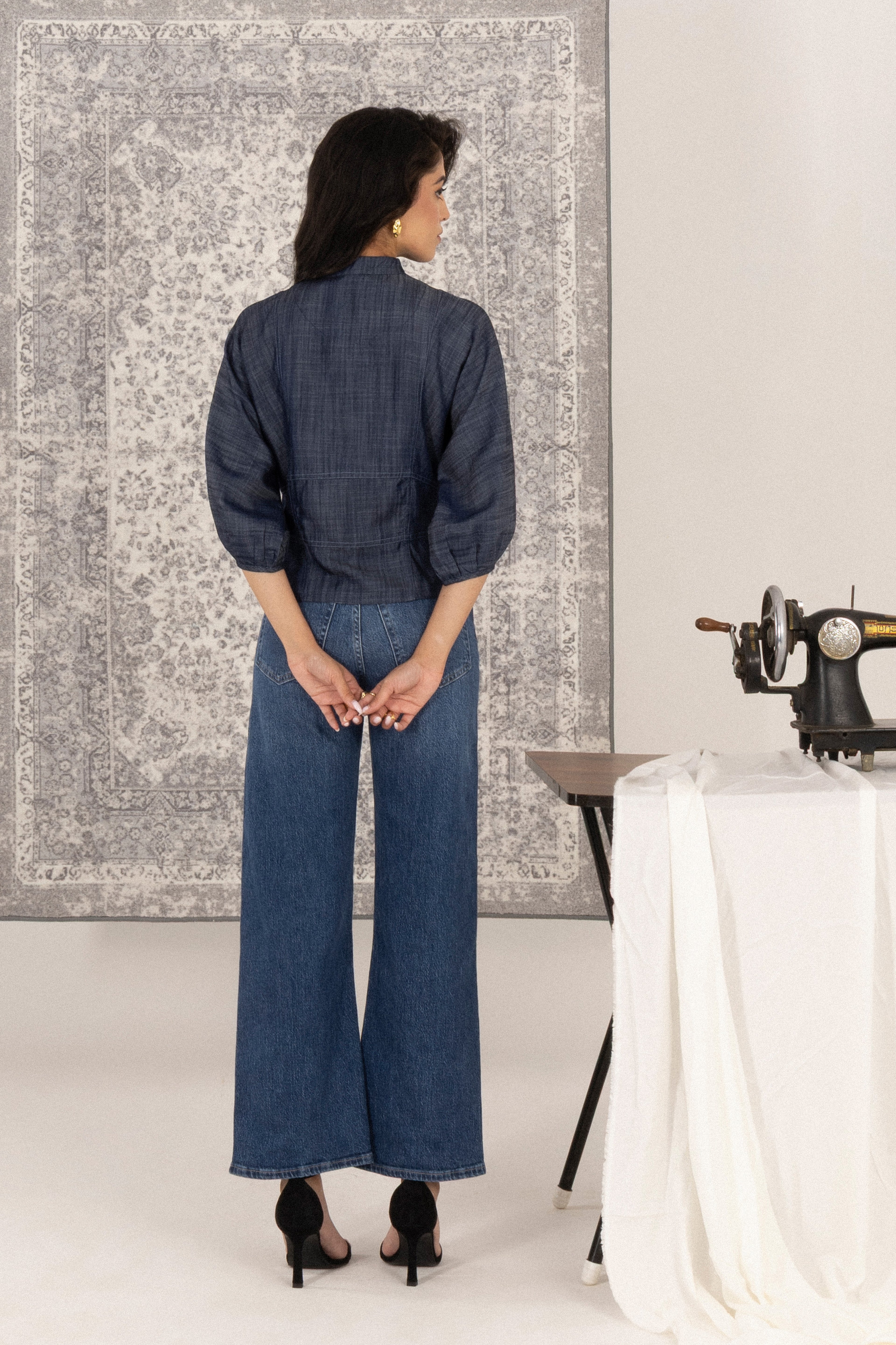 Nehru Collar Top