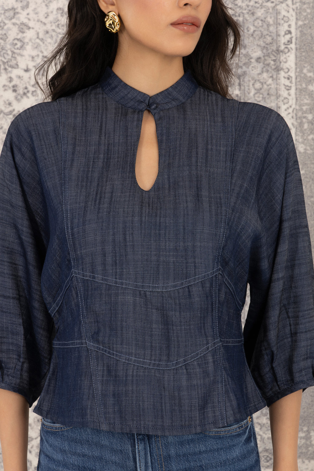 Nehru Collar Top