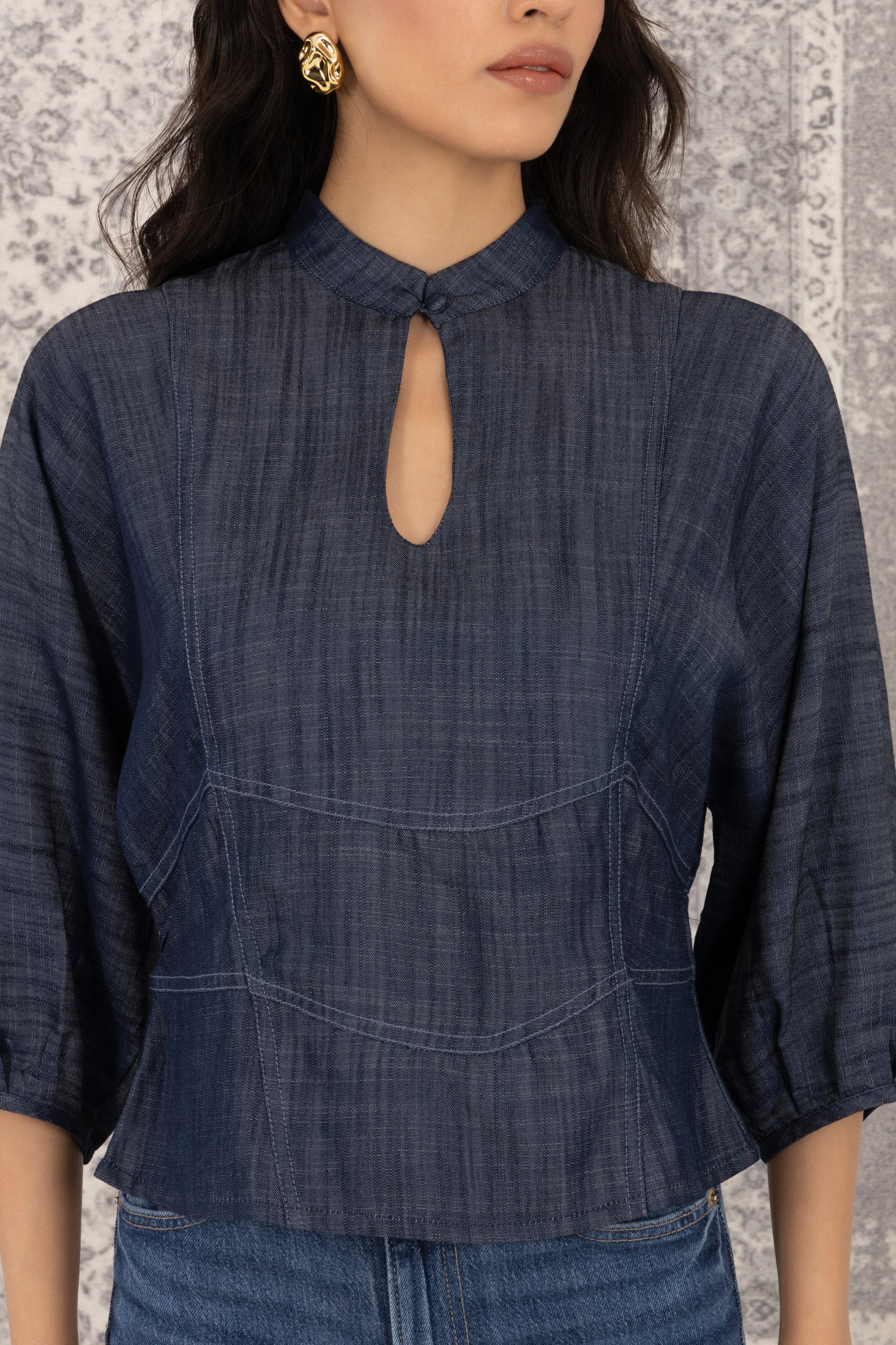 Nehru Collar Top