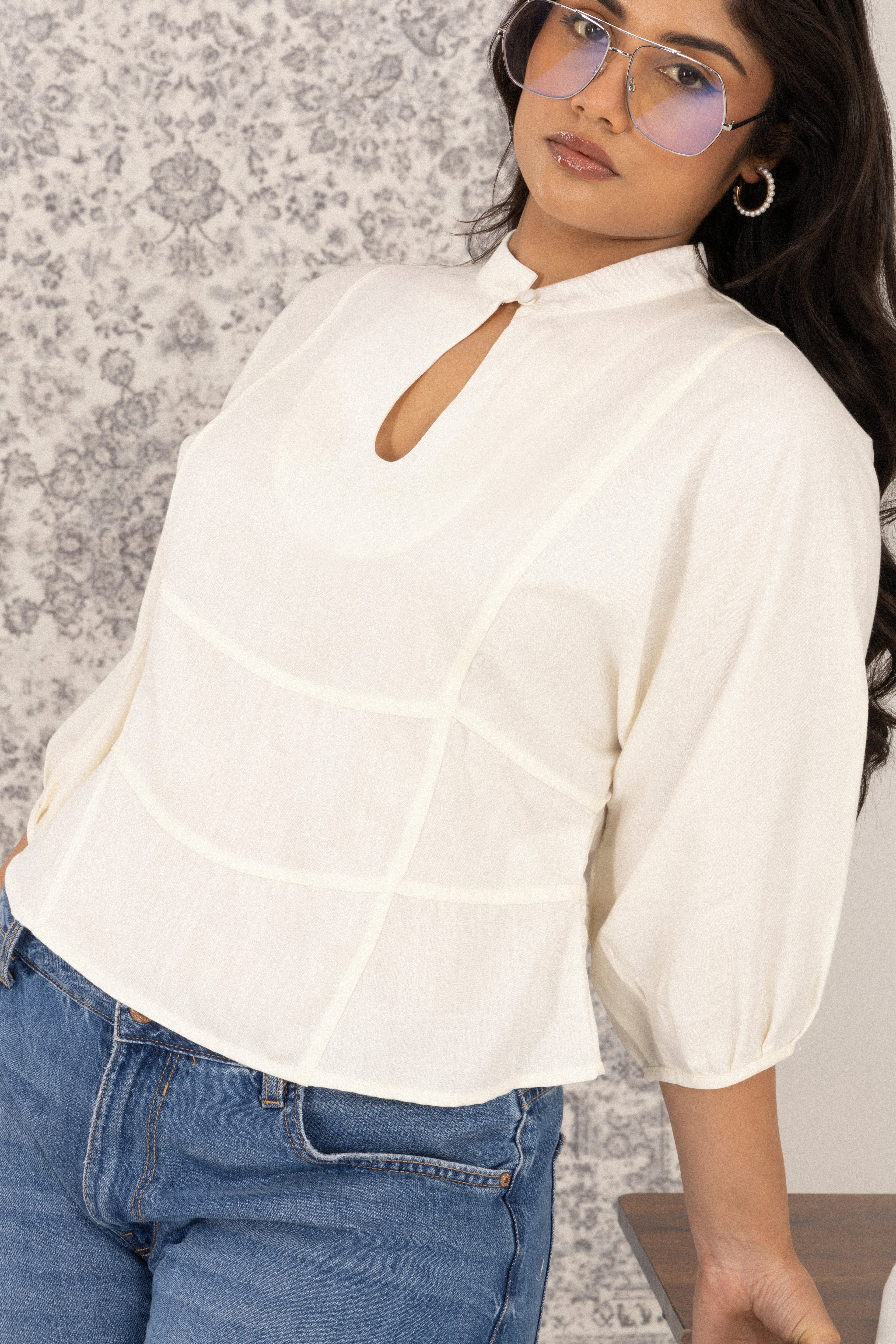 Nehru Collar Top