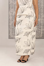 Embroidered Apron Peplum Dress