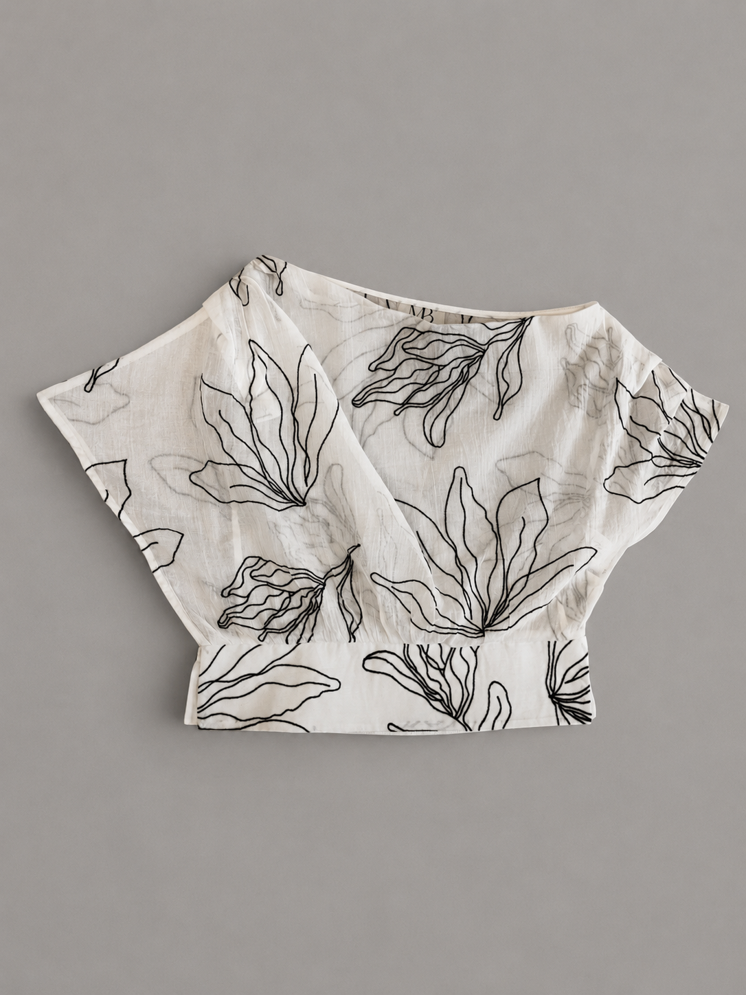 Embroidered Off-Shoulder Top