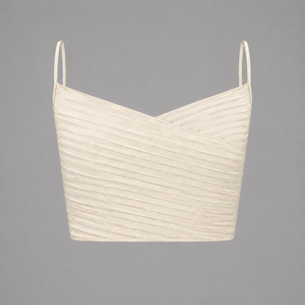 Scoop Top & Pleated Bustier