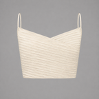 Scoop Top & Pleated Bustier