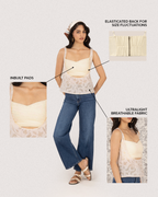 Scoop Top & Pleated Bustier