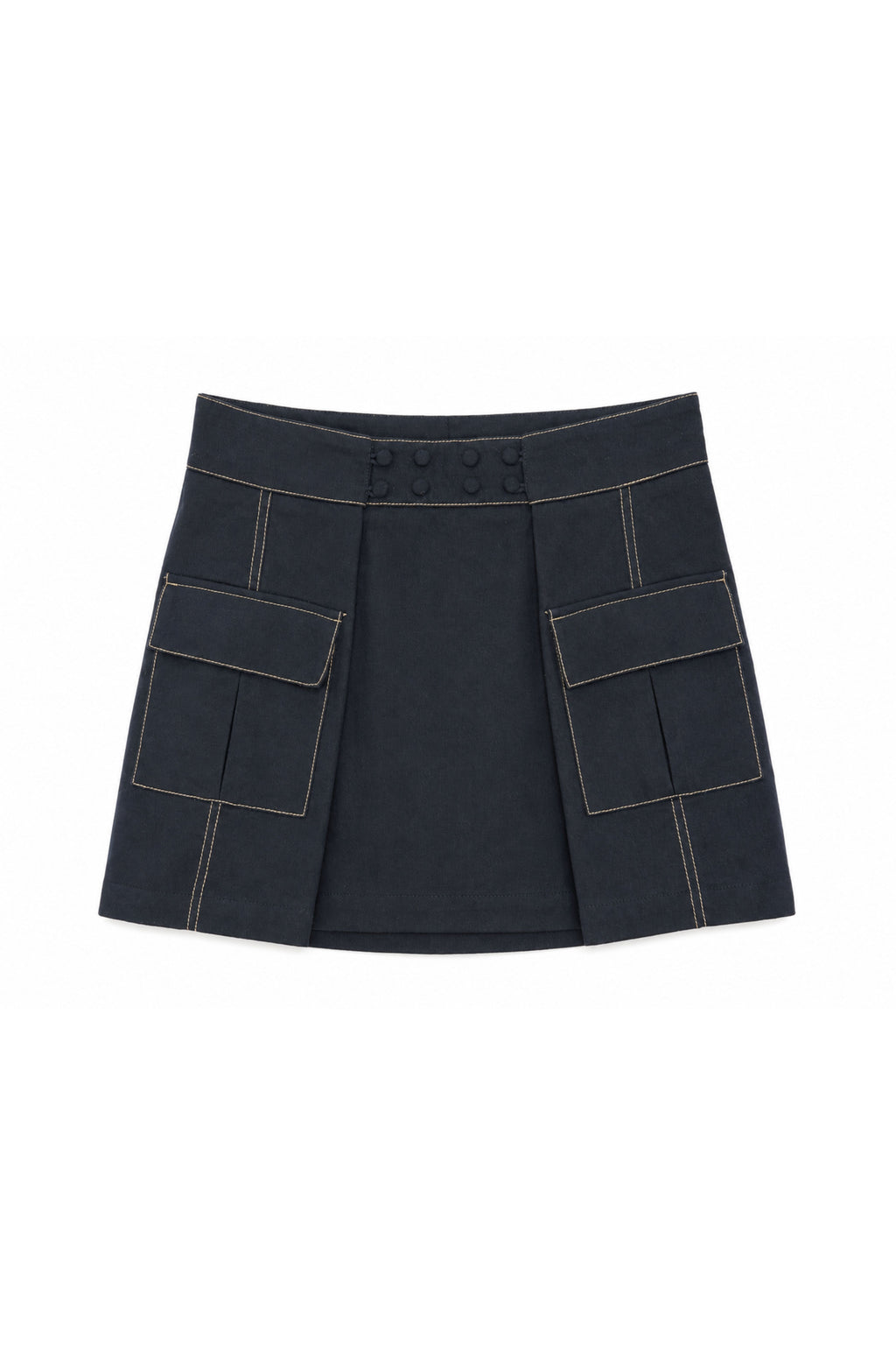 Size Adjustable Wrap Mini Skirt