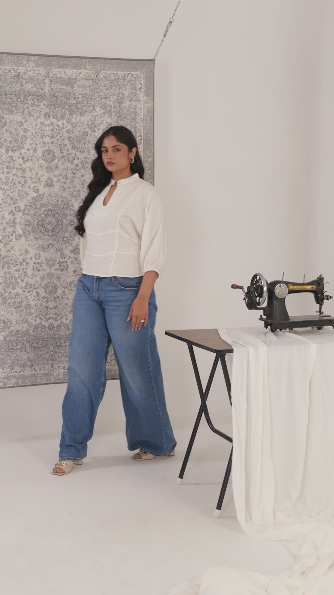 Nehru Collar Top